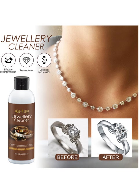 Jue-Fish Jewelry Cleaner Gold Ring Necklace Dial Maintenance Cleaning Rust Removal Jewelry Cleaner