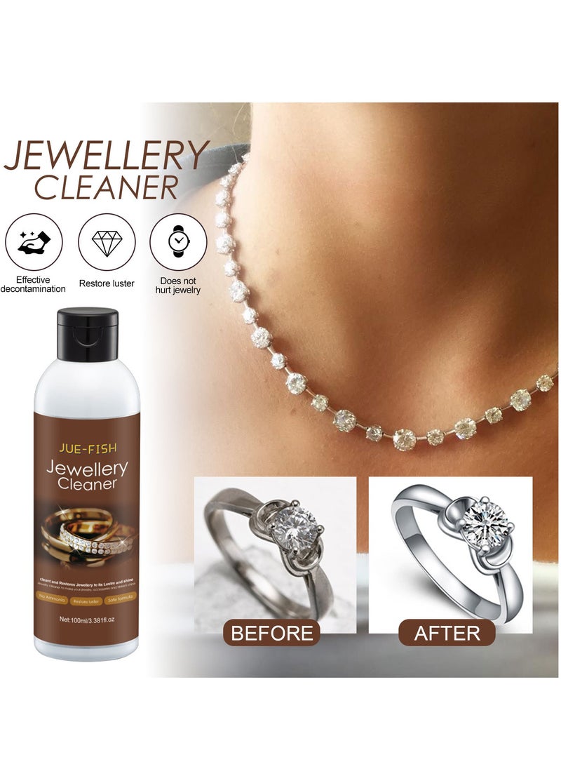 JUE-FISH - Jue-Fish Jewelry Cleaner Gold Ring Necklace Dial Maintenance Cleaning Rust Removal Jewelry Cleaner - Image 1