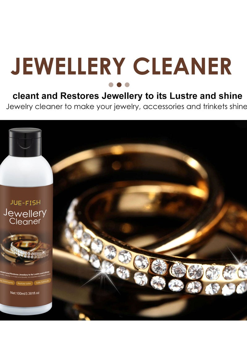 JUE-FISH - Jue-Fish Jewelry Cleaner Gold Ring Necklace Dial Maintenance Cleaning Rust Removal Jewelry Cleaner - Image 1