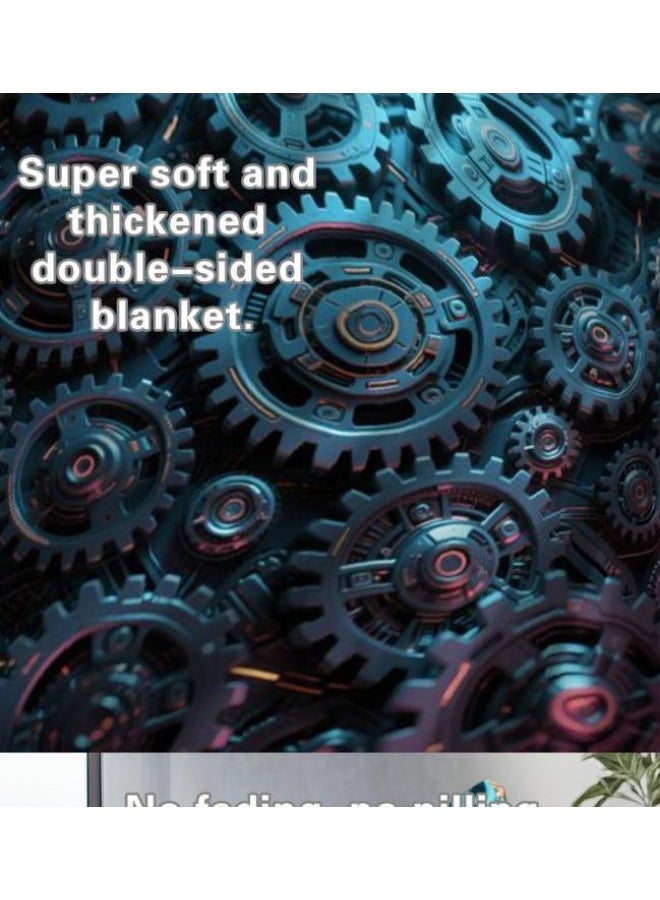 عام بطانية رقيقة من الفانيلا (حرارة ومريحة، ومناسبة للنوم واستخدام اللعبة والغبار والرمل) 150 سم * 200 سم - 806 - Image 5