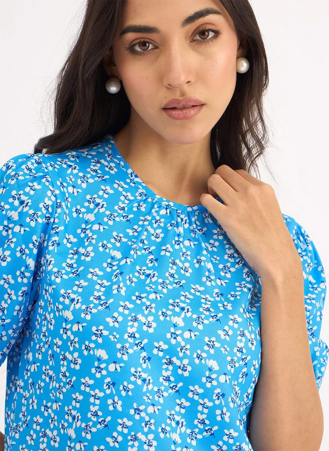 Salt Attire SALT ATTIRE Floral Print Top
