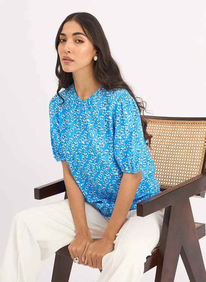 Salt Attire  SALT ATTIRE Floral Print Top for Women | Best Price UAE