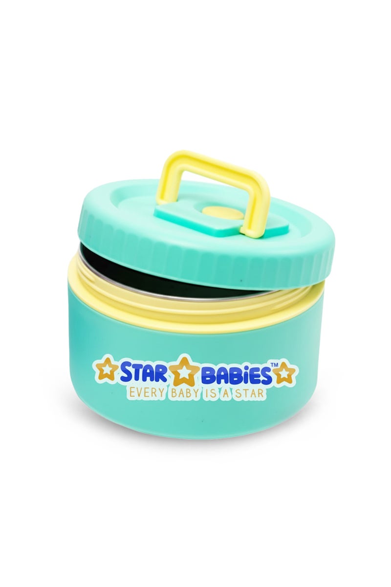 Star Babies High Quality Stainless Steel Portable Food jar/Soup bowl /Lunch box  for Kids Single Compartment Green. - Image 1