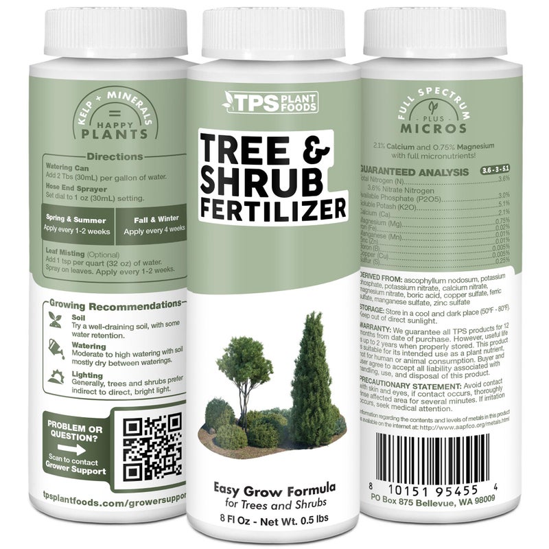 TPS NUTRIENTS Tree and Shrub Fertilizer, Complete Liquid Tree and Shrub Plant Food, 8 oz (250mL) - Image 5
