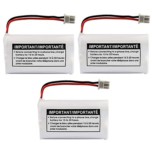 Uniden New! Genuine Uniden BBTY0651101 BT-1007 NiMH 600mAh DC 2.4V Rechargeable Cordless Telephone Battery (3-Pack) - Image 2