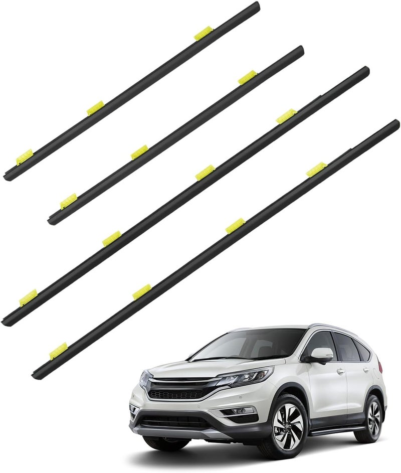 PNYZIK 4 Pcs Weatherstrip Window Molding Trim Seal Belt for Honda CRV CR-V 2002-2006 - Image 1