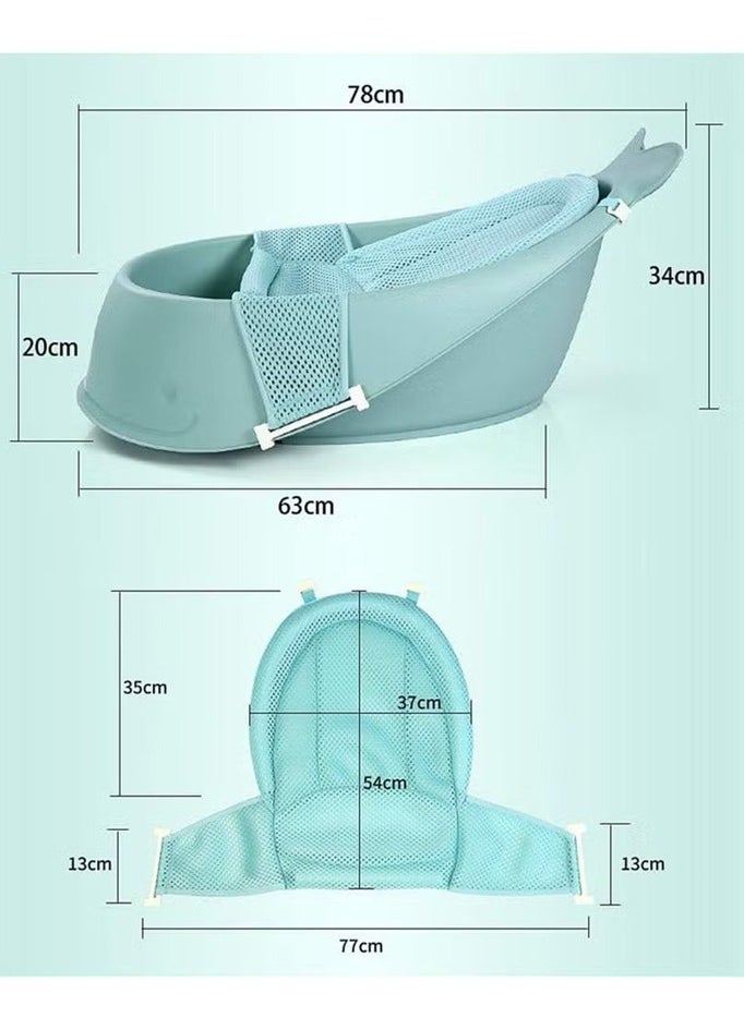 Generic - Smart sling 3-stage baby bathtub blue - Image 1