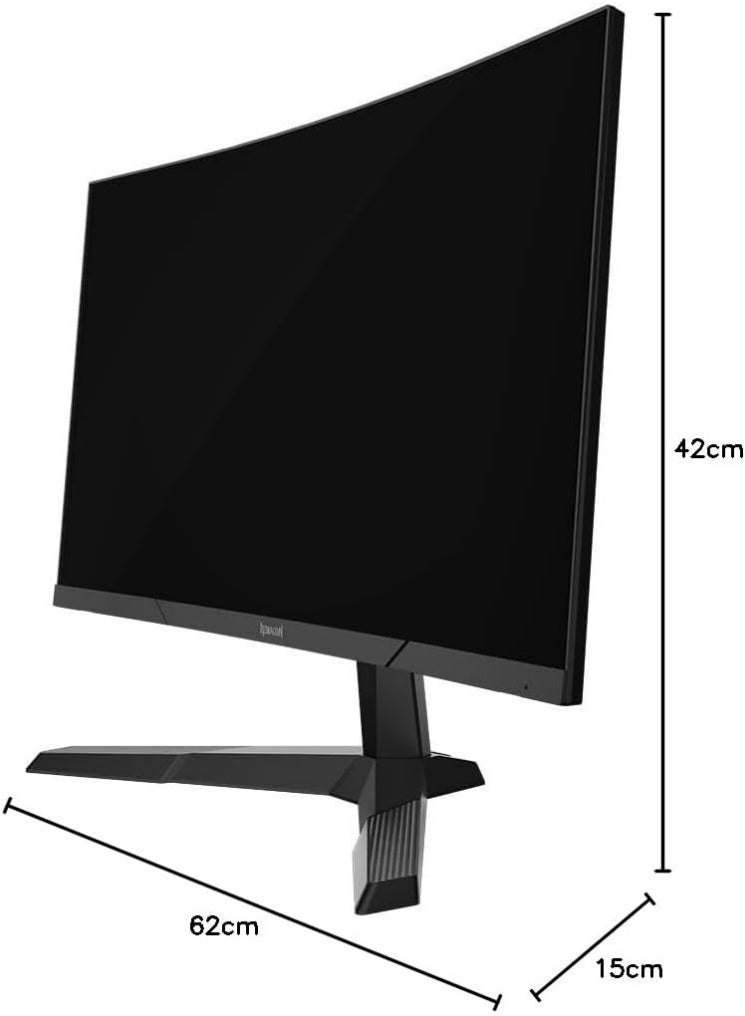Redragon Gaming Monitor 23.6" VA Curved R1800-180Hz,FHD,1920x1080, 1.5m-Black - Image 2