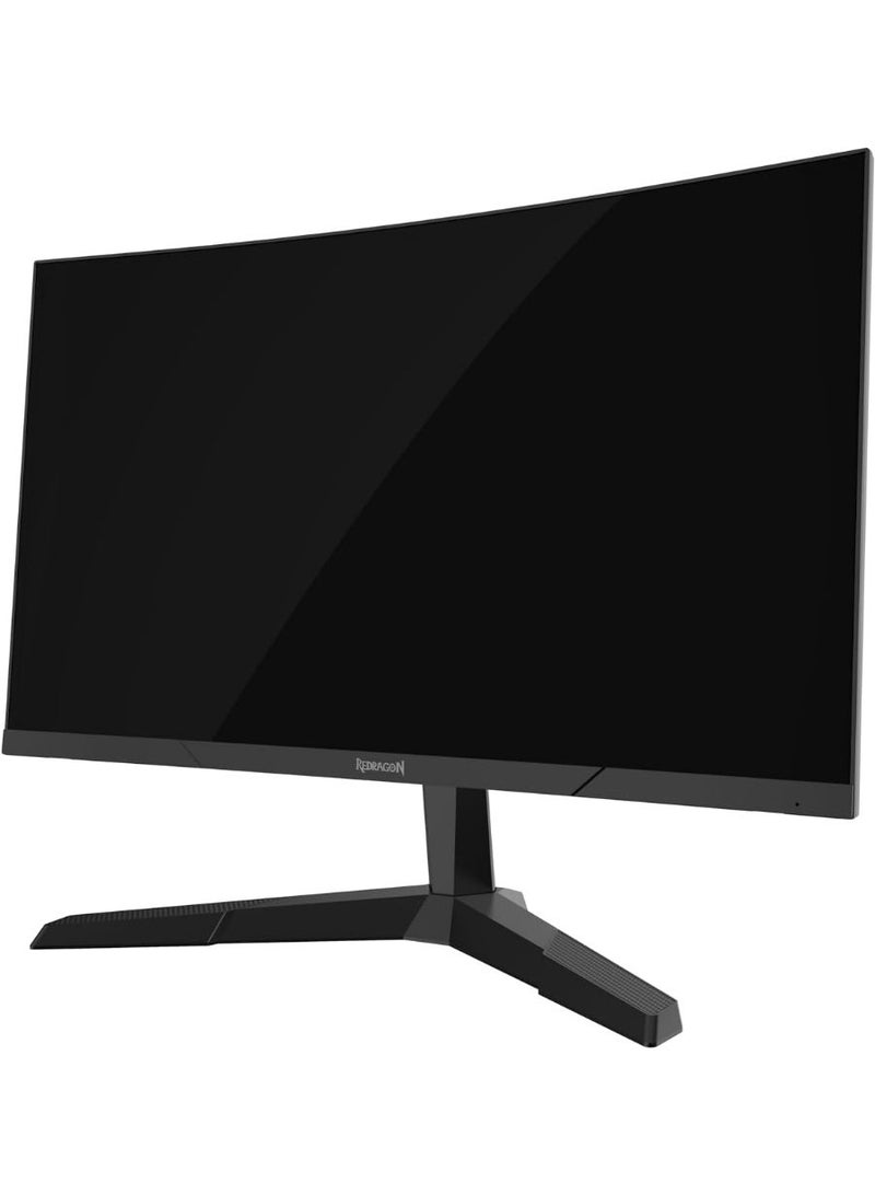 Redragon Gaming Monitor 23.6" VA Curved R1800-180Hz,FHD,1920x1080, 1.5m-Black - Image 1