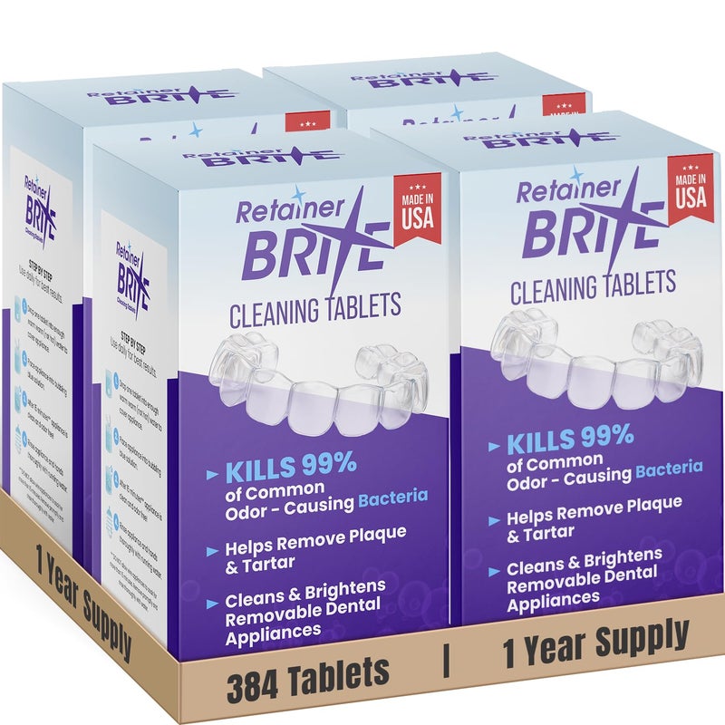 Retainer Brite Retainer brite 1 year supply 384 tablets 384 Count