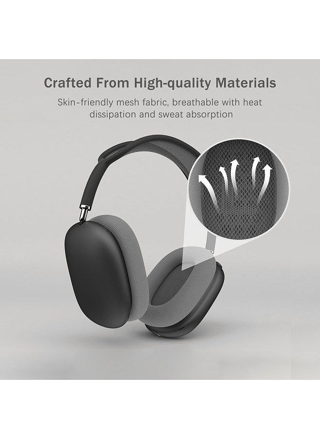 Generic - Mesh Fabric Earpads Replacement Headphones Cushion Easy to Install Compatible with Apple/AirPods Max - Image 1