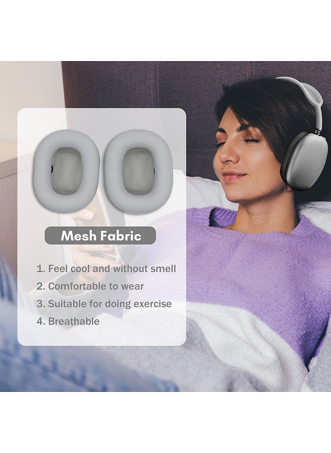 Generic - Mesh Fabric Earpads Replacement Headphones Cushion Easy to Install Compatible with Apple/AirPods Max - Image 1