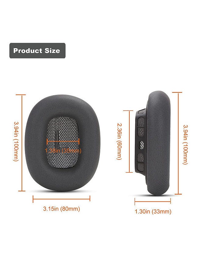 Generic - Mesh Fabric Earpads Replacement Headphones Cushion Easy to Install Compatible with Apple/AirPods Max - Image 1