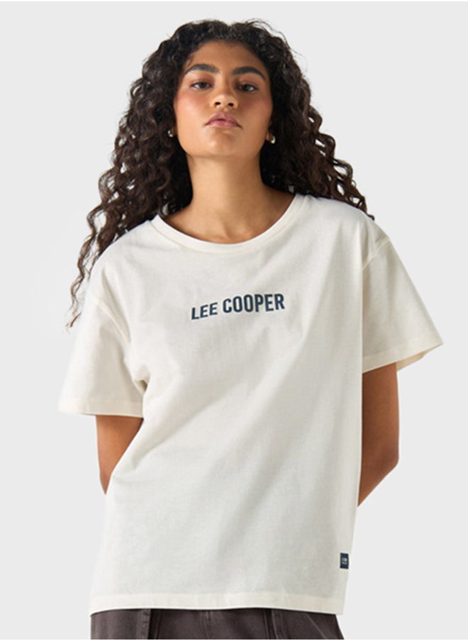 Lee Cooper Printed Crew Neck T-Shirt  - Image 1