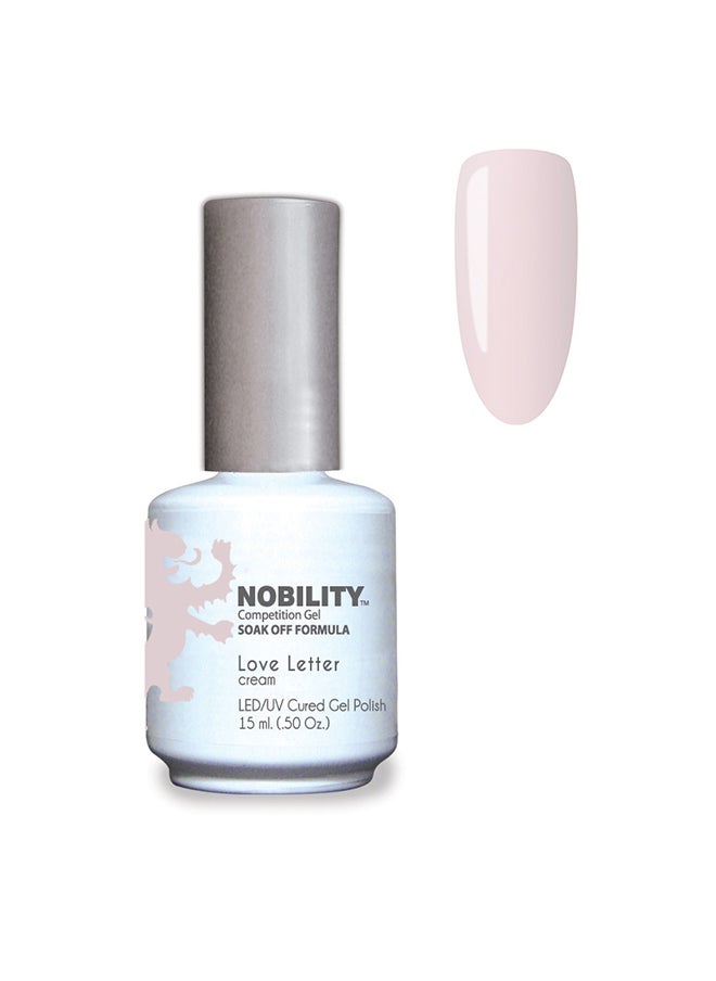 Lechat Nobility Soak Off Love Letter UV Led Cured Nail Polish Color Deep Apricot Cream 15 ml Nbgp139 