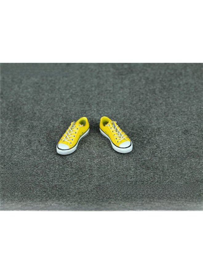 Women's Clothing Low-top Canvas Sports Shoes 6-inch Dolls Action Figures Handheld Shoes Zy1002-Color:Black - Image 4