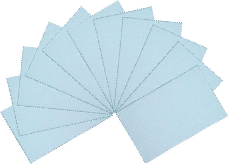 Sunmns 5 x 8 Inches Jewelry Cleaning Cloth Polishing Cloths for Silver Gold Brass, 10 Pieces - Image 2