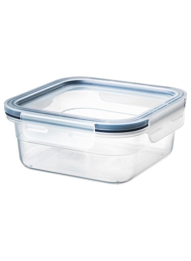زبون علبة طعام مع غطاء، مربعة/بلاستيك، 750 مل - Image 1