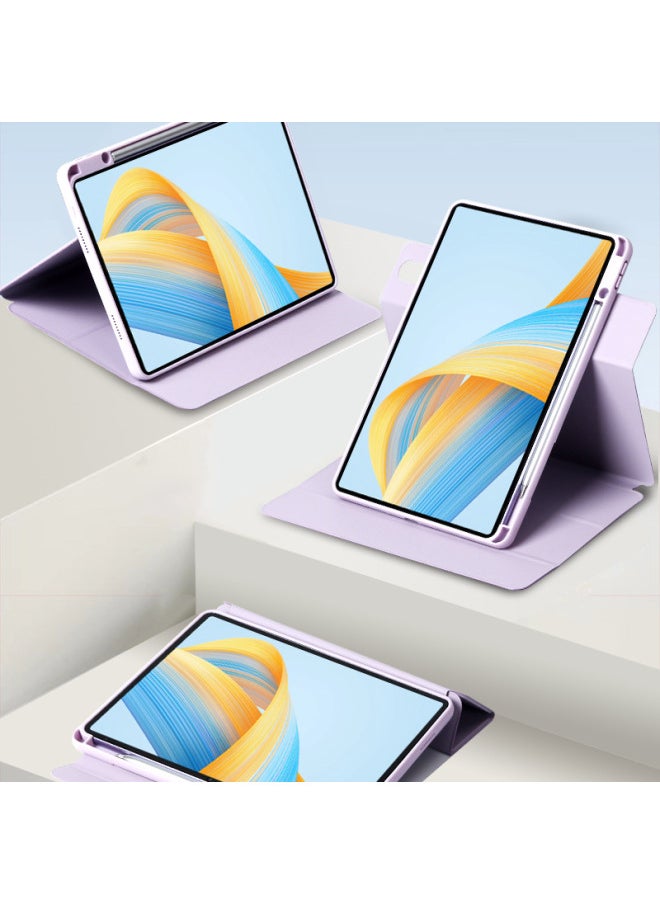 Generic - For Huawei MatePad 11.5S Flat Panel Protective Cover Air12 Acrylic Pro12.2 Vertical Screen 360 Rotation Suitable-Color:White Ice Blue [360 Rotation/buckle]]-Applicable Model:Matepad 11.5"s (s/24/23/air) All Universal - Image 1