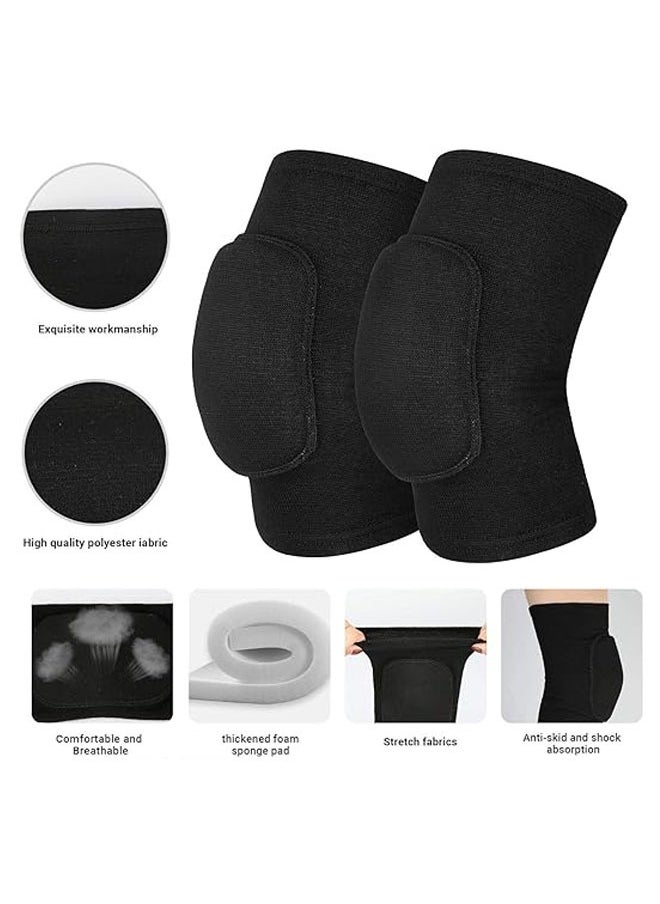 Generic - Non-Slip Knee Brace Soft Knee Pads Breathable Knee Compression Sleeve for Dance Wrestling Volleyball Basketball Running Football Jogging Cycling Arthritis Relief Meniscus Tear for Women Men - Image 1