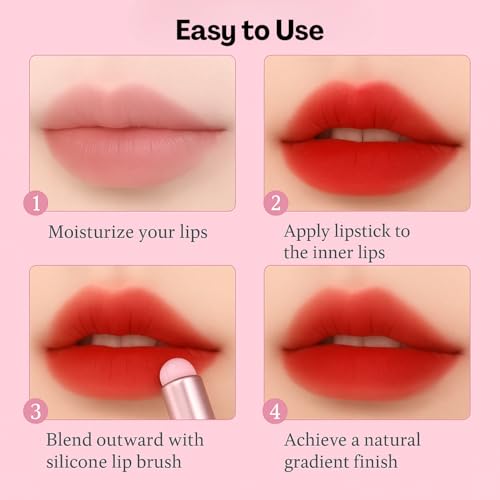 Flavizo 2 Pcs Silicone Lipstick Brush Applicator, Soft Flexible Lip Brushes for Lipstick Balm Gloss, Easy to Clean Lipstick Applicator and Concealer, Portable Lip Tool - Image 5
