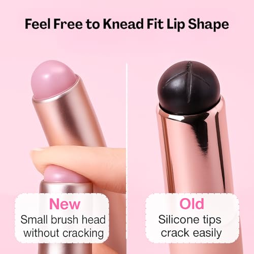 Flavizo 2 Pcs Silicone Lipstick Brush Applicator, Soft Flexible Lip Brushes for Lipstick Balm Gloss, Easy to Clean Lipstick Applicator and Concealer, Portable Lip Tool - Image 4