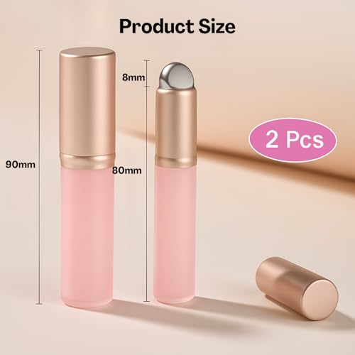 Flavizo 2 Pcs Silicone Lipstick Brush Applicator, Soft Flexible Lip Brushes for Lipstick Balm Gloss, Easy to Clean Lipstick Applicator and Concealer, Portable Lip Tool - Image 2