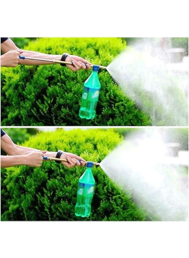 وصلة بخاخ ماء مزدوجة الفوهة – بخاخ عالي الضغط للري والتنظيف والتبريد – محول زجاجات مياه محمول يناسب جميع الزجاجات القياسية - Image 5