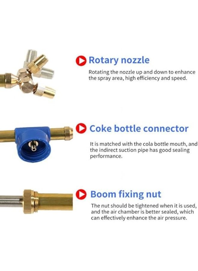 Portable Dual-Nozzle Water Spray Bottle Adapter – High-Pressure Garden Sprayer for Cleaning, Watering & Cooling – Fits Standard Bottles - Image 3