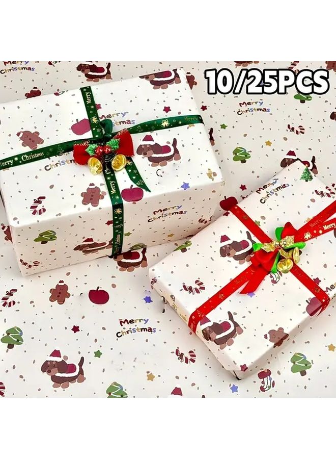 30 Sheets Premium Christmas Dachshund Wrapping Paper 20 x 28 Inch Festive Design For Gift Wrapping And Decoration Perfect For Dachshund Christmas Tree And Gingerbread Man Ribbon Not Included - Image 1
