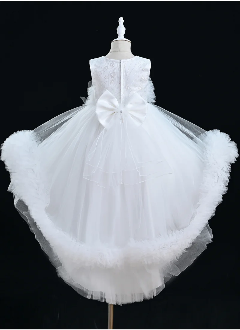 D'Daniela Premium Collection-Maura White Party Dress