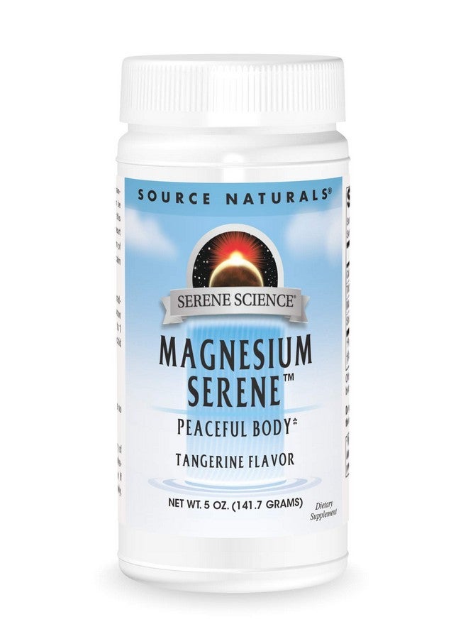 سورس ناتشورالز مسحوق Serene Science Magnesium Serene من Source Naturals، لجسم هادئ* بنكهة اليوسفي - 5 أونصات - Image 1