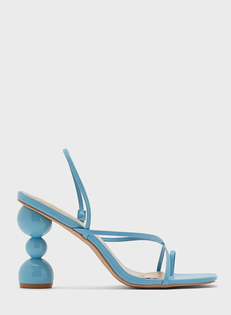 Ginger Feature Heel Strappy Sandal