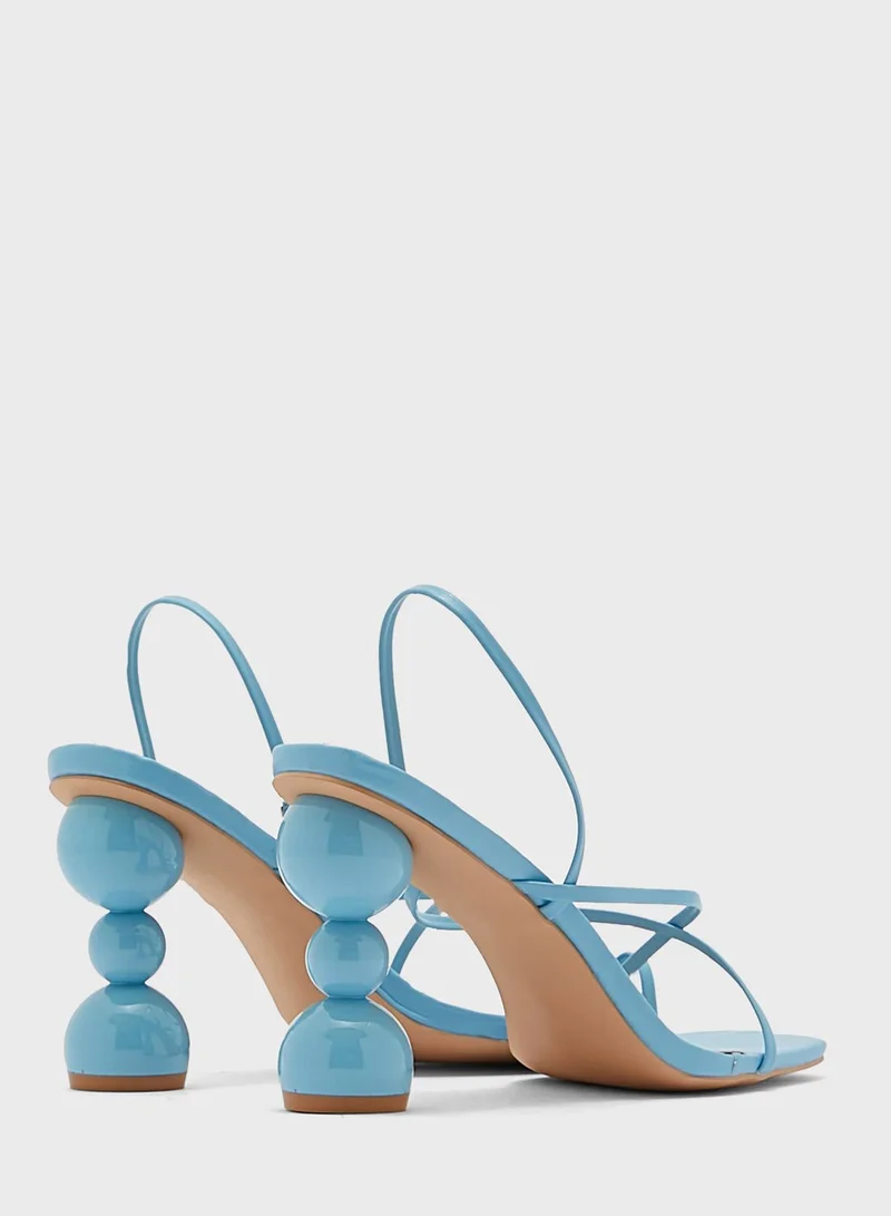 Ginger Feature Heel Strappy Sandal