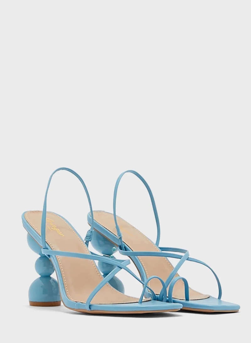Ginger Feature Heel Strappy Sandal