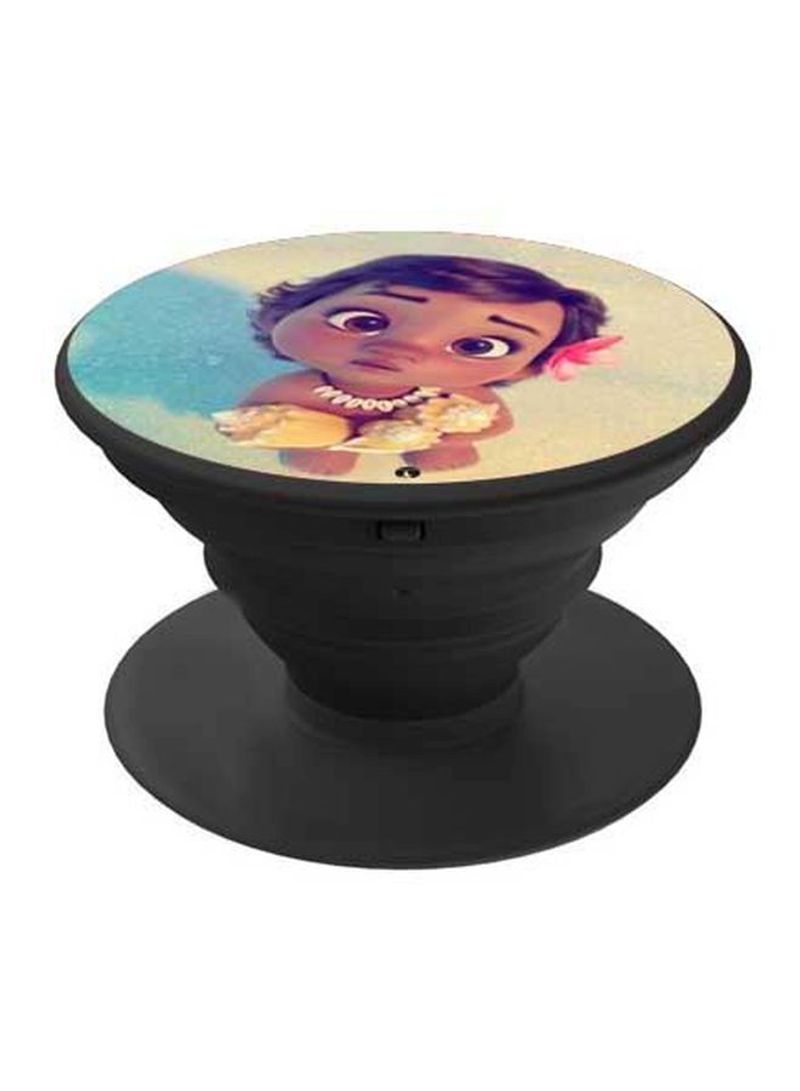 RKN Printed Pop Socket Beige/Brown/Blue - Image 2