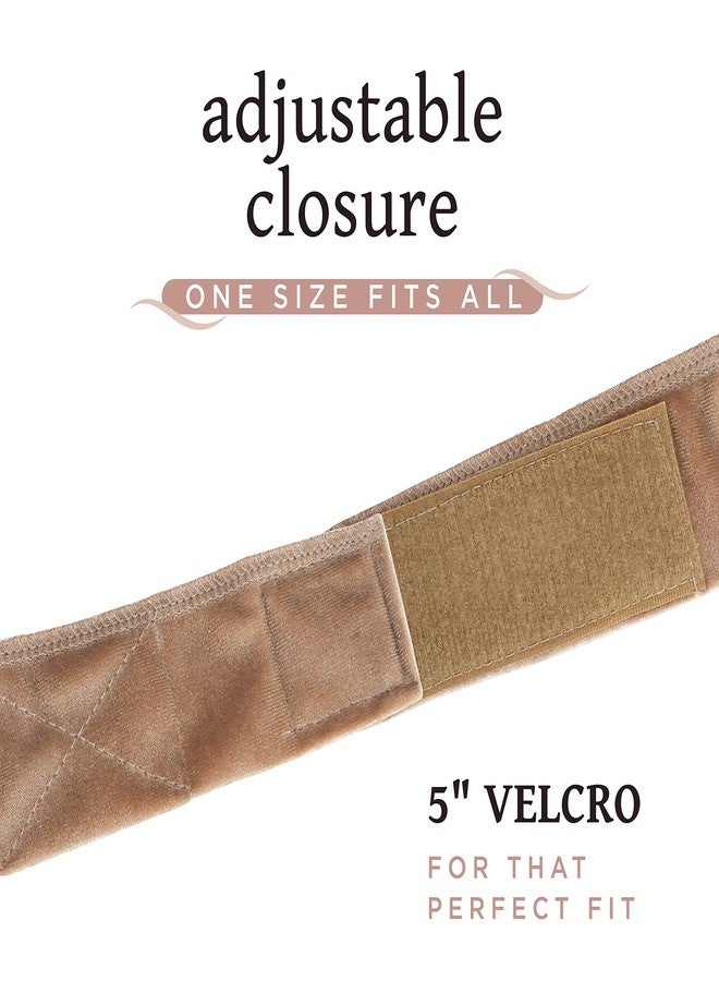 MainBasics Wig Grip Band for Keeping Wigs in Place Adjustable Velvet Wig Headband (Beige) - Image 3