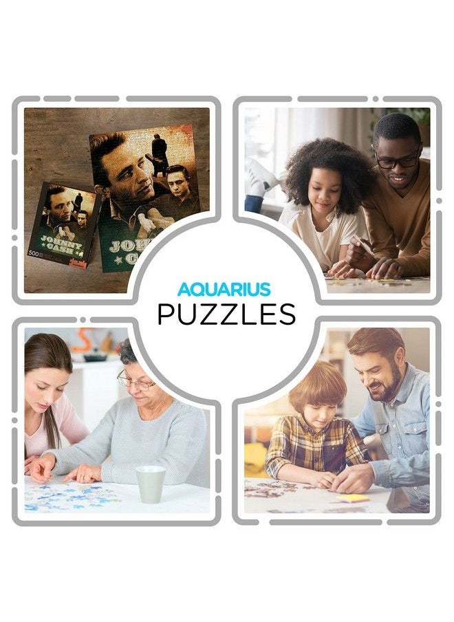 Aquarius - Johnny Cash Puzzle (500 Piece Jigsaw Puzzle) Glare Free Precision Fit Officially Licensed Johnny Cash Merchandise & Collectibles 14 X 19 Inches - Image 1