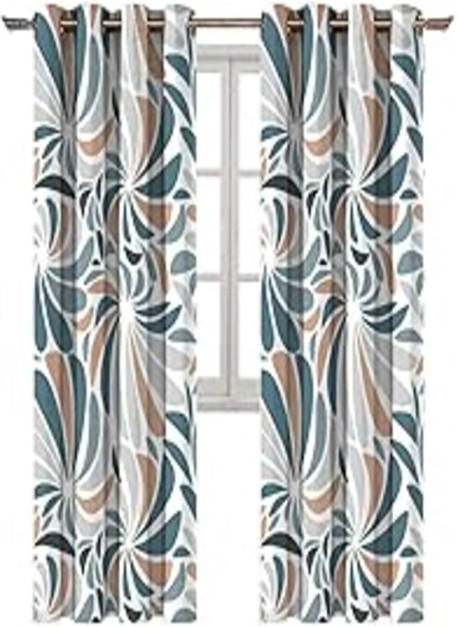 Naguib Selim Naguib Selim M.C 31 3D Printed Curtain for Living Room and Bedroom, Multi Color, 280 * 140 cm 