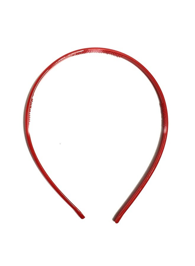 ANNACREATIONS ANNA CREATIONS Set Of 12 Plastic Hair Bands for Girls & women (NARROW, MULTI COLOUR) - Image 4