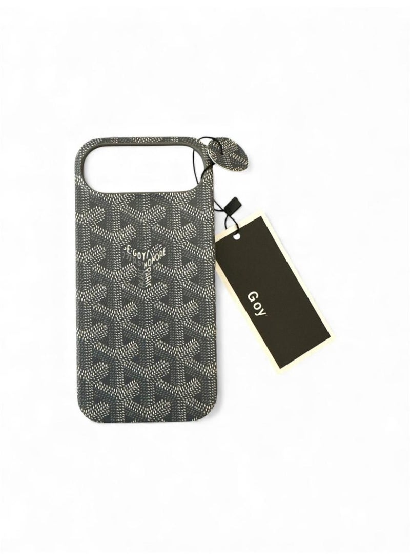 iPhone 17 Air Luxury Patterned Shockproof Case Grey