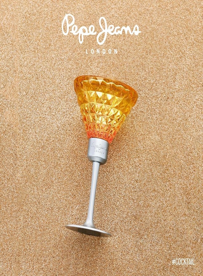 Pepe Jeans London Cocktail EDT for Women 80ml, Yellow and pink - Image 4