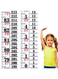 Tatuo Growth Chart Wall Labels Baby Height Indicator Tape Ruler Height Growth Chart Decor Ruler Height Indicator Adhesive Ruler For Home Classroom Nursery Baby Room Measuring Kids Boys Girls(White)  - Image 1