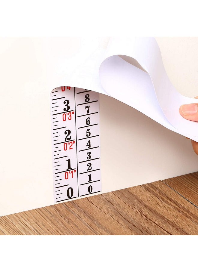 Tatuo Growth Chart Wall Labels Baby Height Indicator Tape Ruler Height Growth Chart Decor Ruler Height Indicator Adhesive Ruler For Home Classroom Nursery Baby Room Measuring Kids Boys Girls(White)  - Image 4