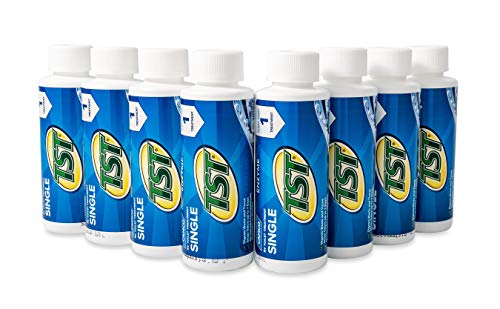 Camco TST Blue Enzyme Toilet Treatment  Formaldehyde Free  Breaks Down Waste And Tissue  Septic Tank Safe Treats up to 840 Gallon Holding Tanks  8 4 oz Bottles 41501 - Image 1