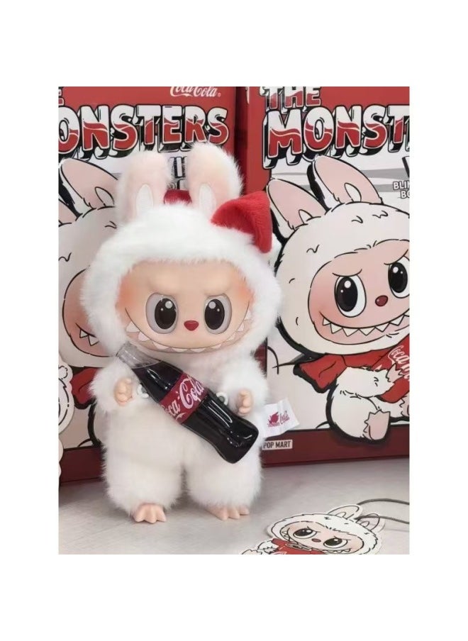 Labubu Generation Of The Motherland Version Of Macaron Bubble Series Fun Blind Box Vinyl Face Plush Doll-Colour:Coke Gray Sitting Style-High:Cola  - Image 4