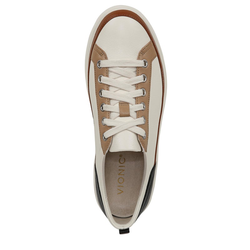 Vionic Womens Winny Ivory/Black Leather 8 Medium - Image 5