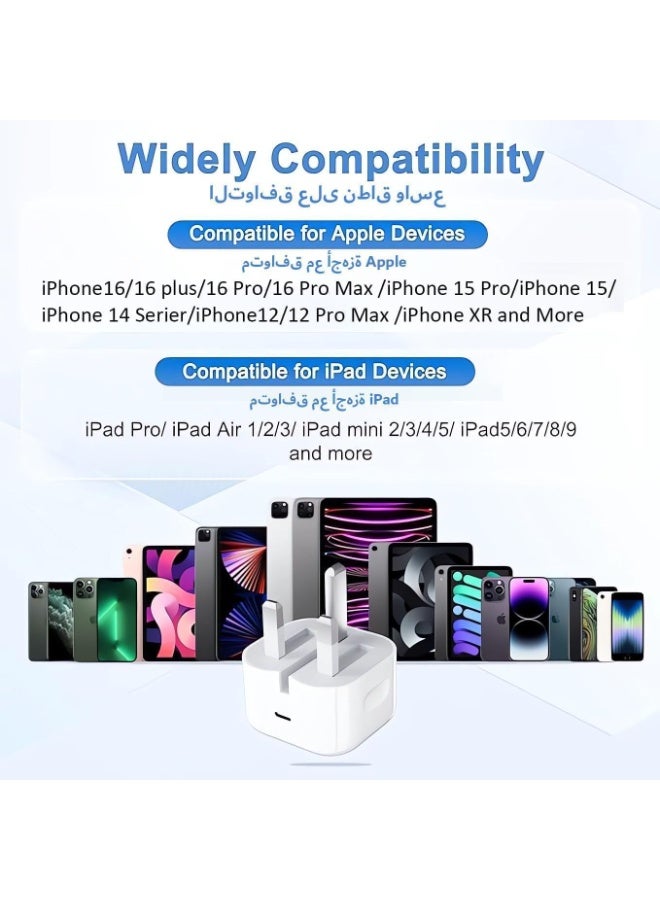 MMG شاحن محول طاقة ديناميكي 40 واط مع 60 واط كحد أقصى لجهاز آيفون 17، هواتف USB C، أجهزة USB C اللوحية، أجهزة USB C آيباد - Image 3