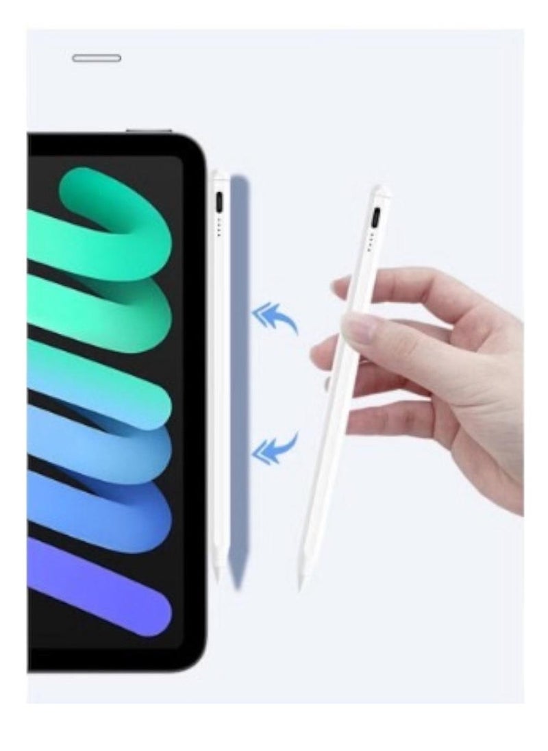 Ontime - Stylus pen for iPad with palm rejection function active pencil compatible (2018-2024) Apple iPad Pro iPad 10/9/8/7/6th generation iPad Air 5/4/3 Generation iPad Mini 6/fifth generat - Image 1