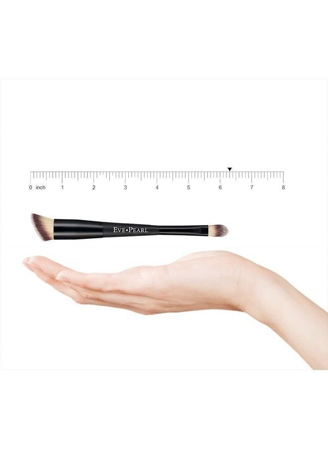 EVE PEARL Dual Salmon Concealer And 202 Concealer Blender Brush Full Coverage Under Brighten Eye Pro Concealer Brush Set Makeup Kit (Tan)  - Image 4